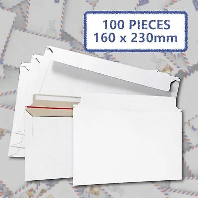 100x 300gsm A5 C5 01 160 X 230mm Semi Rigid Business CD Envelope Hard Tough Bag • $32.95