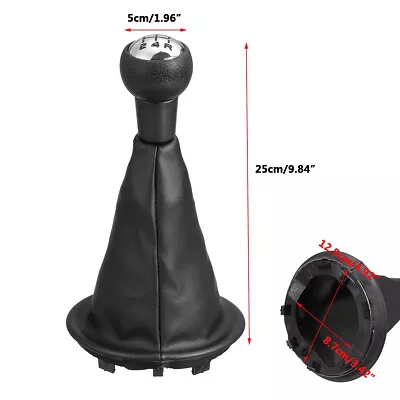 Leather Car Gear Shift Knob Lever Shifter Stick Boot Cover For Peugeot Partner • $20.99