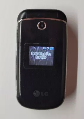 LG 230 / LG230 Black Virgin Mobile CDMA Cellular Flip Phone NO CABLES  • $24.99