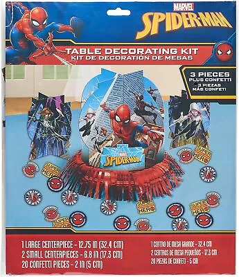 Spider-Man Webbed Wonder Marvel Superhero Birthday Party Table Decorating Kit • $17.57