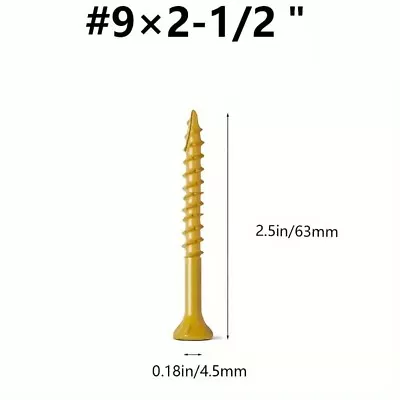 #8 #9 #10 UNC T25 Torx Self Tapping Deck Screw Flat Head Countersunk Wood Screws • $6.65