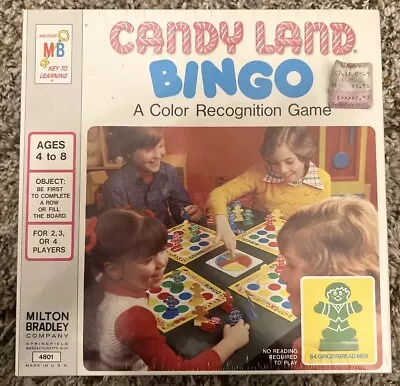 Candy Land Bingo Game Milton Bradley Vintage Rare 1978 Made USA - Factory Sealed • $15