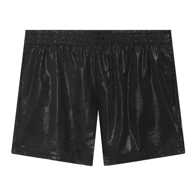 Rise Short Panties Club Underwear Men's Shiny Patent Leather Boxer Shorts Low • £12.99
