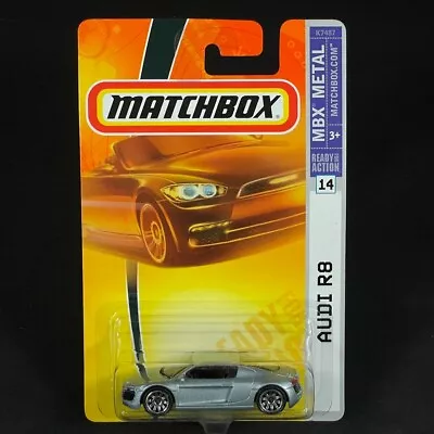 2007 Matchbox MBX Metal AUDI R8 SILVER Diecast #14 New Sealed • $9.56