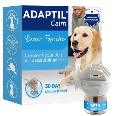 ADAPTIL Calm Home Diffuser With 30 Day 48ml Refill - Dog Calming Remedy • £21
