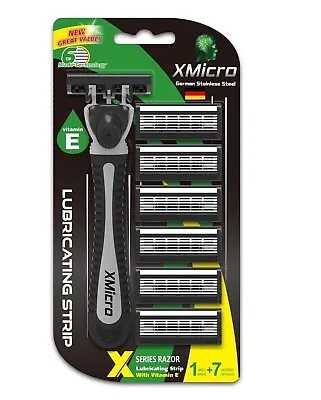 XMicro® Razors For Men & Women 1 Razor 7 Blade Refills With German Stainless • $8.40
