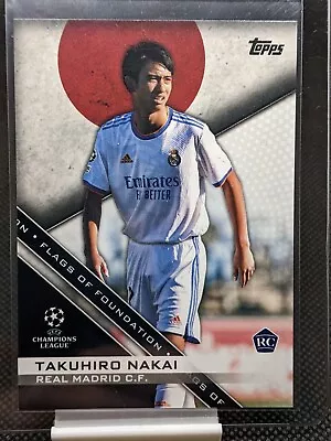 Takuhiro Nakai 2021-22 Topps UEFA Champions League Flags Of Foundation FF-02 RC • $9