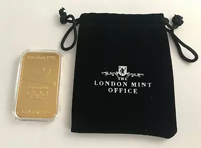 2012 Limited Edition Cities Of The Olympics Gold Layered Ingot ~ Barcelona 1992 • £49.50