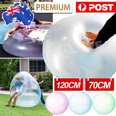 70-120cm Super Soft Wubble Bubble Ball Toy Firm Ball Stretch Bubble Big Balls AU • $10.95