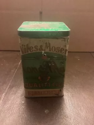 Vintage Niles & Moser Cigar Tin - Michigan Factory (Early 1900's) • $13.49