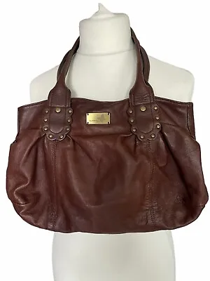 Butterfly By Matthew Williamson Brown Soft Leather Slouch Bag VGC • £24.99