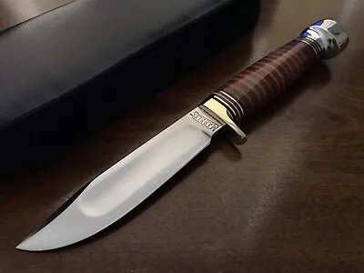 Marbles Ideal Fixed Blade Knife Leather Handle Made In The USA • $389.50