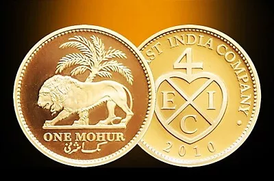 INDIA British East India Company Gold Medallic Mohur 2010 ANACS PROOF-68 DCAM • $1795