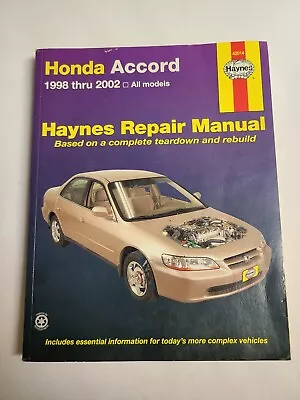 Honda Accord 1998-2002 Shop Service Repair Manual Wiring Diagrams Engine Guide • $16.95