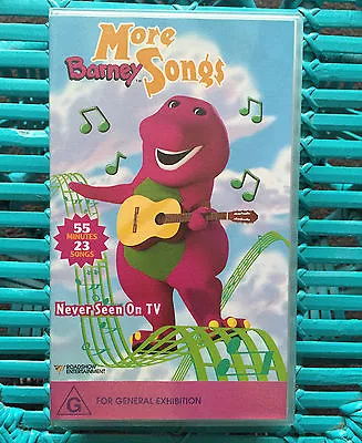 Barney - More Barney Songs - Vhs • $24.95