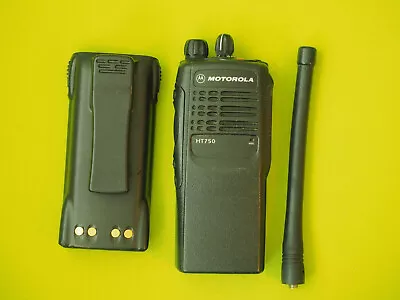 Motorola HT750 AAH25KDC9AA3AN Two-Way Portable VHF Radio WORKING • $60