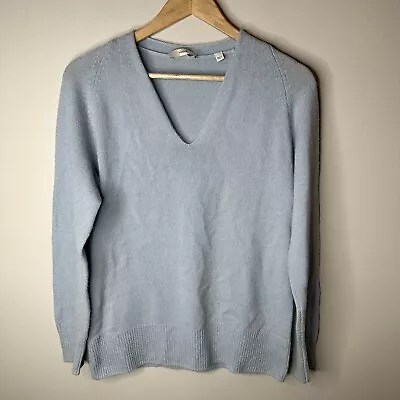 Vince Womens V-neck Wool & Cashmere Runic Sweater Relaxed Warm Cozy Sz XS • $21.74