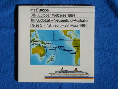 1984 The  Europa  World Travel MS Europa Memorabilia South Pacific New Zealand • $45