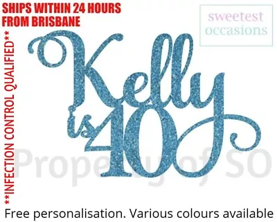 Personalised Custom 1st 2nd 3rd 4th Etc 21st 30th 40th Etc Birthday Cake Topper  • $13