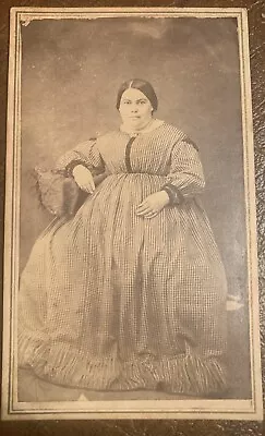 Fat Lady CDV Photo Norfolk Virginia Va. • $4