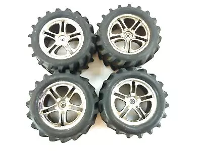 4x Traxxas Maxx E-Maxx T-Maxx Chevron 1/8 Monster Truck Tires 14mm Hex Wheels • $37.99