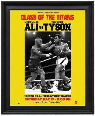 Ali Vs Tyson Poster Picture Frame - Muhammad Vs Mike - 8x10 • $13.98