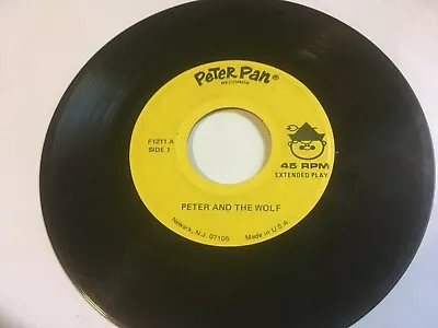 Vintage Peter Pan Records Peter And The Wolf 45 HTF • $9.88