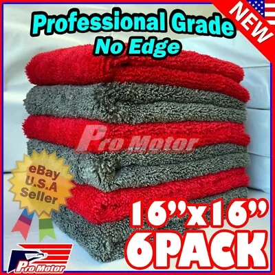 Microfiber Cleaning Cloth Towel No-Scratch Rag Polishing Detailing Car Wash RED • $16.30