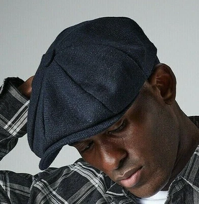 £11.45 • Buy Beechfield Heritage Baker Boy Herringbone Cap Newsboy Gatsby Peaky Hat (B628)
