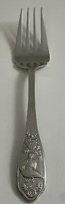 Spode Woodland Stainless 18/10 Serving Fork 9.25” Wallace Silverware Flatware • $75