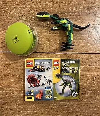 £7.50 • Buy LEGO CREATOR: Dino Pod (4418) - 100% Complete With Instructions