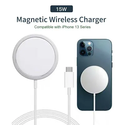 $13.98 • Buy For IPhone 13 Magnetic Mag Safe Qi 15W Fast Wireless Charging Charger Dock 1X 2X
