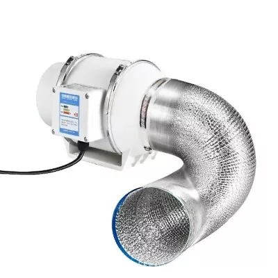 4 5 6 8 Inch 220V Exhaust Fans Inline Pipe Duct Extractor Ventilation Air Clean • $180.69