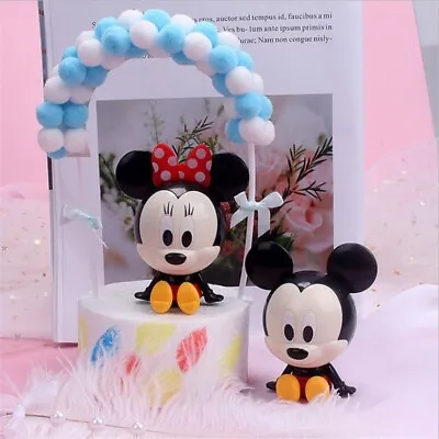 Mickey Minnie Mouse Birthday Cake Topper (Set Of 2pc) 3  X 2  • $12