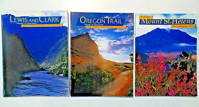Lot Of 3 Books: Lewis & Clark Oregon Trail Voyage Of Discovery & Mt St Helens  • $14.99