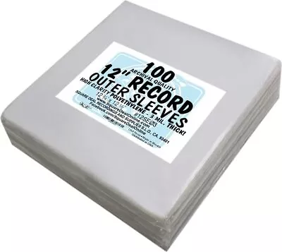 (500) 12  Record Outer Sleeves - INDUSTRY STANDARD 3mil Thick Polyethylene - 12 • $117.90