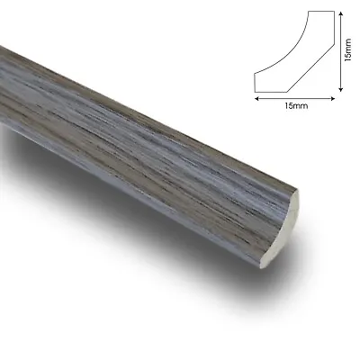 £30.94 • Buy Titanium Grey Oak Scotia Beading Laminate 10 X 2.4m Lengths Edging Trim Quadrant