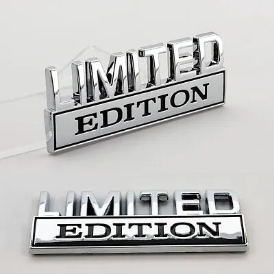 2pc LIMITED EDITION Chrome Emblem Badges Fits Chevy Toyota Ford Car Truck • $12.99