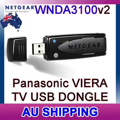 NETGEAR WNDA3100 V2 N600 RangeMax Adapter For Panasonic VIERA TV USB DONGLE  • $15.98