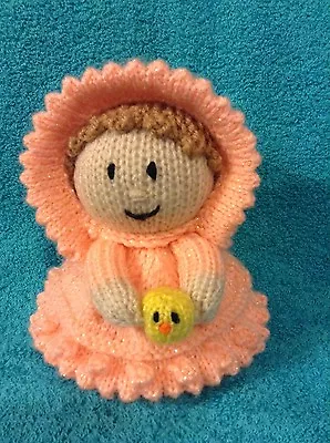 KNITTING PATTERN - Easter Parade Girl With Chocolate Orange Cover Or 15 Cms Toy • £3.25