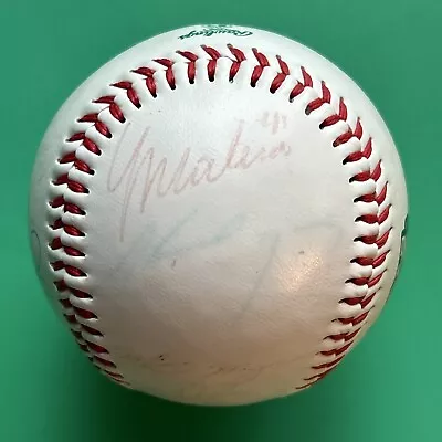 Yadier Molina Autographed 2005 Cardinals Spring Training Souvenir Baseball • $150