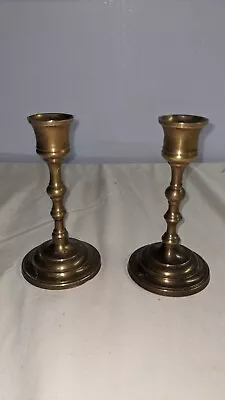 Vintage Brass 5.5  Candlestick Holders • $0.99