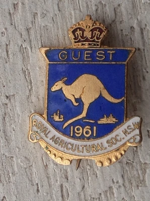 £12.66 • Buy Royal Agricultural Society Of Nsw 1961 Guest Badge