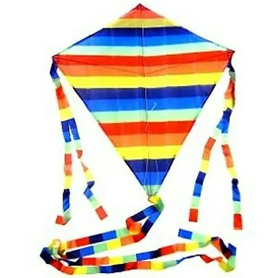 $19.99 • Buy Diamond Kids Kite 37  X 31  RipStop Nylon + Line + Tails + Ready 2 Fly