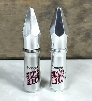 SET OF 2 Benefit Gimme Brow Volumizing Fiber Gel ~ # 1 - Travel/mini Size NWOB • $12