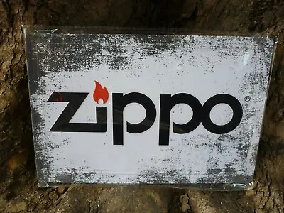 $10.18 • Buy Genuine Zippo Lighter Tin Advertising Sign / Brand New - Au Stock !