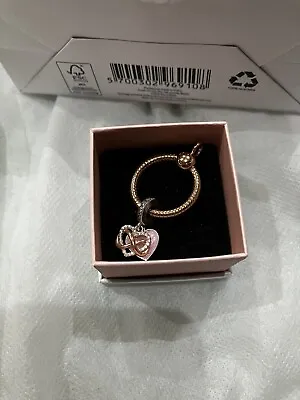Pandora O Ring Rose Gold With Charm Never Worn. • £32
