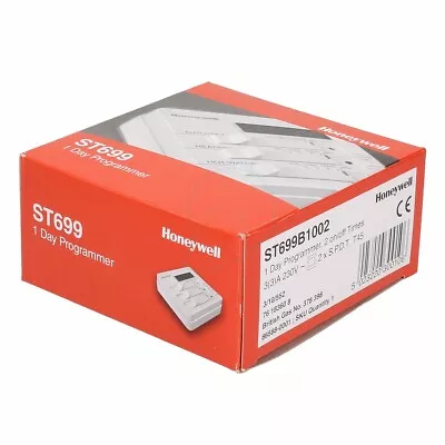 Honeywell ST699 Twin Channel 1 Day Programmer ST699B 1002 ~ 2 On/Off Times BNIB • £375