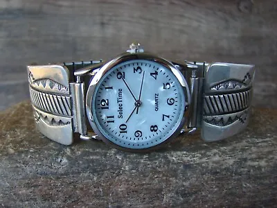 Navajo Indian Sterling Silver Watch Signed B. Morgan • $249.99