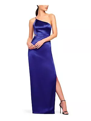 AIDAN MATTOX Womens Blue Sleeveless Full-Length Formal Gown Dress 4 • $18.99